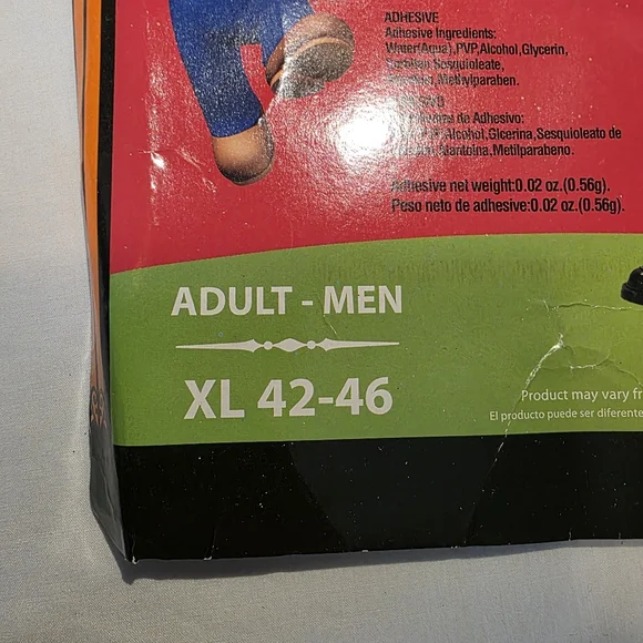 Adult Super Mario Brothers Halloween Costume XL EUC 3 Pcs Set - Picture 4 of 10